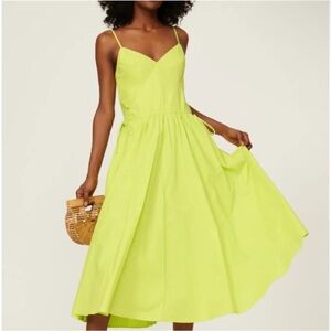 Jason Wu Collective Yellow Midi Dress - Size 10